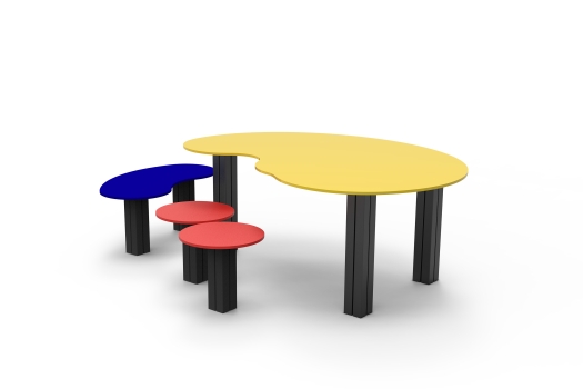 Mesa com Bancos