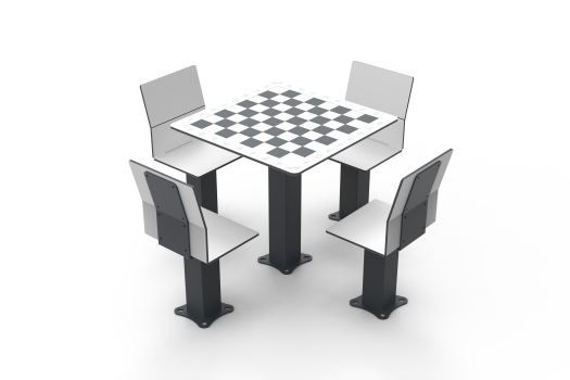 Mesa Xadrez c/ Bancos